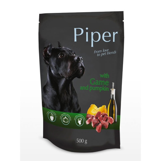 Piper пауч - премиум консервирана храна за кучета различни вкусове 500 гр