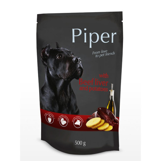 Piper пауч - премиум консервирана храна за кучета различни вкусове 500 гр