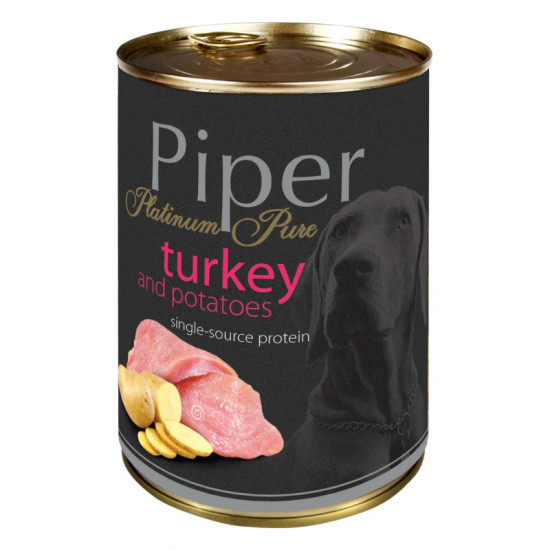 Piper - платинум консервирана храна за кучета различни вкусове 400 гр.