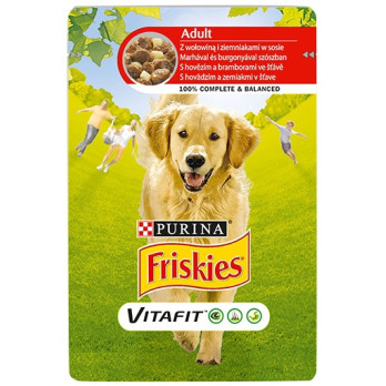 Friskies пауч за кучета различни вкусове 100 гр.