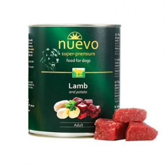 NUEVO super-premium консерва за кучета над 1 година, различни вкусове 800 гр