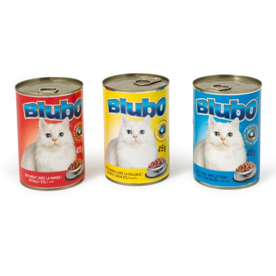 BLUBO консерва за котки различни вкусове   415 гр