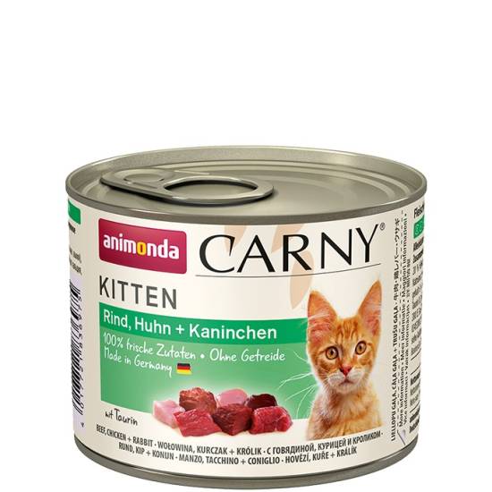 CARNI KITTEN консерва за котенца различни вкусове 200 гр CARNI KITTEN консерва за котенца различни вкусове 200 гр