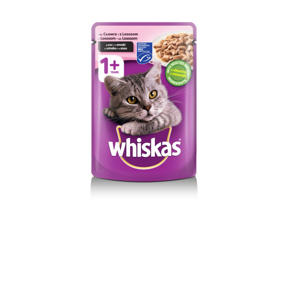 Whiskas пауч за котки различни вкусове 100 гр