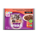 Whiskas пауч за котки различни вкусове 4*100 гр Whiskas пауч за котки различни вкусове 4*100 гр