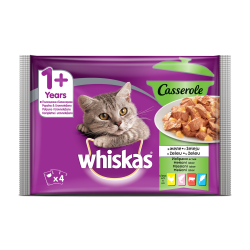 Whiskas Casserole пауч за котки различни вкусове 4*85 гр Whiskas Casserole пауч за котки различни вкусове 4*85 гр
