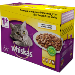 Whiskas пауч за котки различни вкусове 12*100 гр