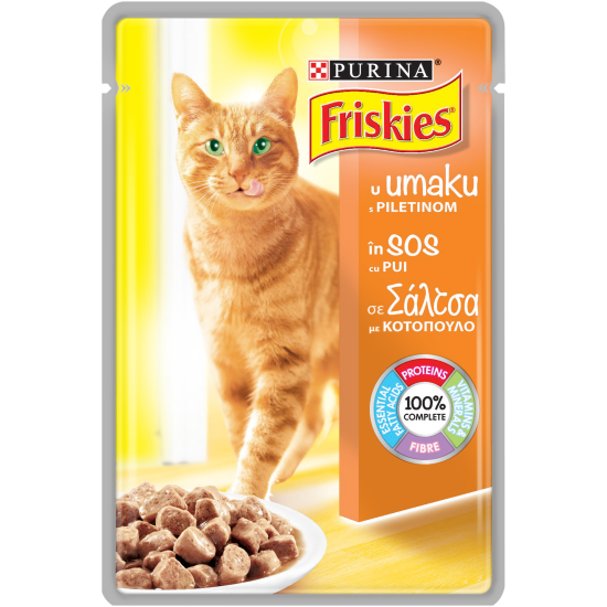 Friskies пауч за котки различни вкусове 85 гр.