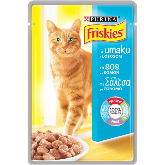 Friskies пауч за котки различни вкусове 85 гр.