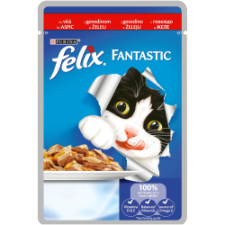 FELIX Fantastic пауч различни вкусове в желе 100гр. FELIX Fantastic пауч различни вкусове в желе 100гр.
