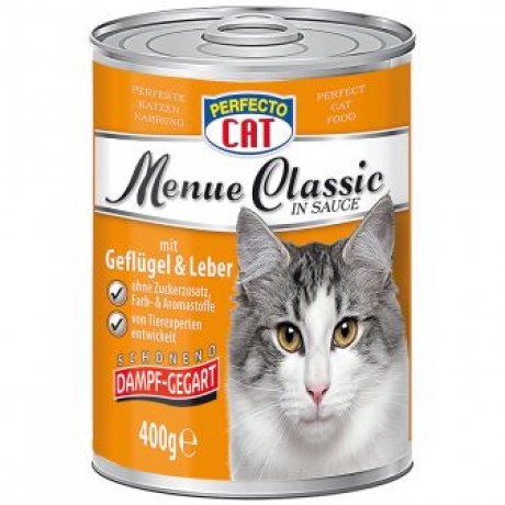 Perfecto Cat консерва за котка различни вкусове  400 гр