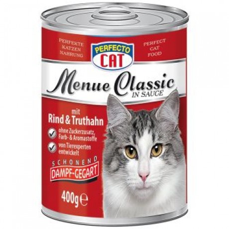 Perfecto Cat консерва за котка различни вкусове  400 гр