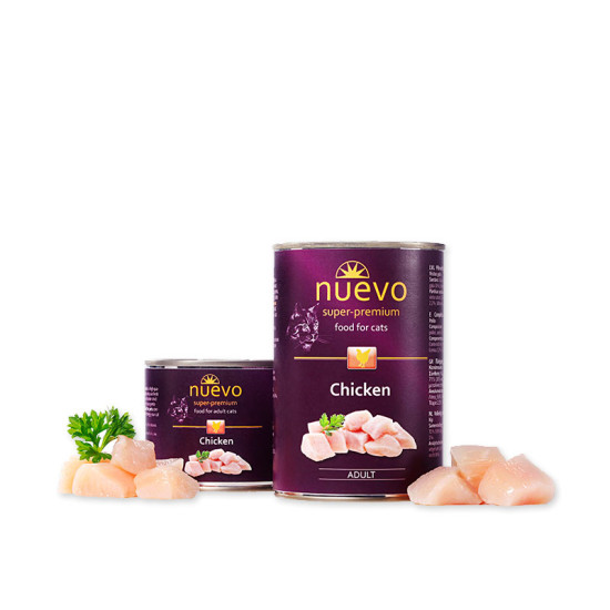 NUEVO super-premium консерва за котки различни вкусове  400 гр