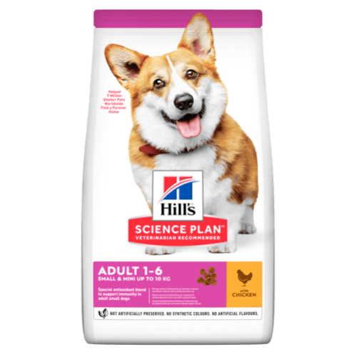 Hill’s Science Plan Adult Small & Mini с Пилешко, чувал от 6кг Hill’s Science Plan Adult Small & Mini с Пилешко, чувал от 6кг
