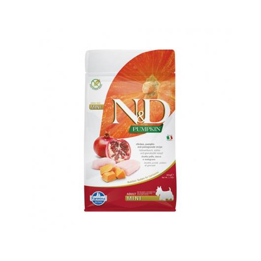 ND Adult Mini Pumpkin тиква с пиле и нар 7 кг. ND Adult Mini Pumpkin тиква с пиле и нар 7 кг.