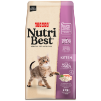 NutriBest Cat Kitten Пиле и ориз, чувал от 8кг