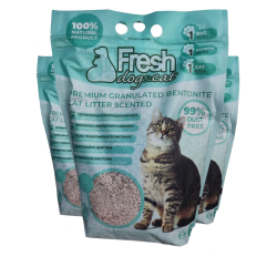 FRESH гранулиран и фракциониран бентонит 6.5 л, 4 кг 3 БР/ПАКЕТ