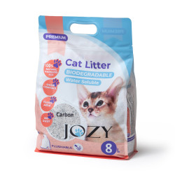 ВОДОРАЗТВОРИМА ПОЛИМЕРНА БИОРАЗГРАДИМА КОТЕШКА ТОАЛЕТНА JOZY 8 L, 4 kg , Carbon 