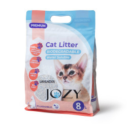 ВОДОРАЗТВОРИМА ПОЛИМЕРНА БИОРАЗГРАДИМА  КОТЕШКА ТОАЛЕТНА JOZY 8 L, 4 kg , Lavender 