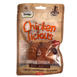 DENTALIGHT - Chicken Licious Premium Jerky CHIPS OF CHICKEN / ЧИПС ПИЛЕ 70 g