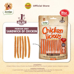 DENTALIGHT - Chicken Licious Premium Jerky SANDWICH OF CHICKEN / САНДВИЧ ПИЛЕ 70 g DENTALIGHT - Chicken Licious Premium Jerky SANDWICH OF CHICKEN / САНДВИЧ ПИЛЕ 70 g