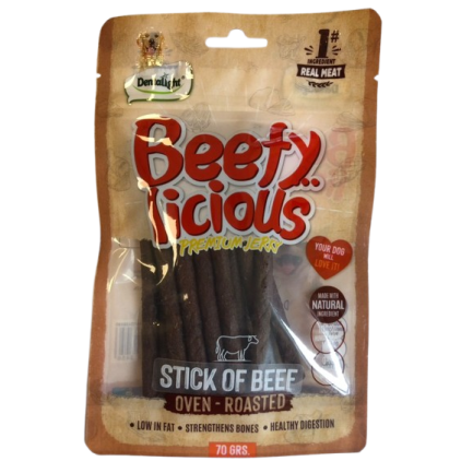 DENTALIGHT - Beefy Licious Premium Jerky BEEF STICK OF BEEF / СТИК ТЕЛЕШКО 70 g DENTALIGHT - Beefy Licious Premium Jerky BEEF STICK OF BEEF / СТИК ТЕЛЕШКО 70 g