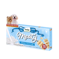 ЛИОФИЛИЗИРАНО лакомство за куче DENTALIGHT Freeze Dried Meaty Bites, с вкус на пиле и козе мляко 20 гр. ЛИОФИЛИЗИРАНО лакомство за куче DENTALIGHT Freeze Dried Meaty Bites, с вкус на пиле и козе мляко 20 гр.