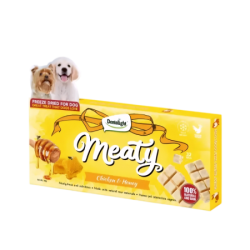 ЛИОФИЛИЗИРАНО лакомство КЧ DENTALIGHT Freeze Dried Meaty Bites, с вкус на пиле и мед 20 гр.