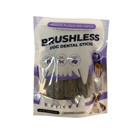 BRUSHLESS DOG DENTAL STICK, BLUEBERRY FLAVOR /дентално лакомство с вкус на боровинка/ BRUSHLESS DOG DENTAL STICK, BLUEBERRY FLAVOR /дентално лакомство с вкус на боровинка/