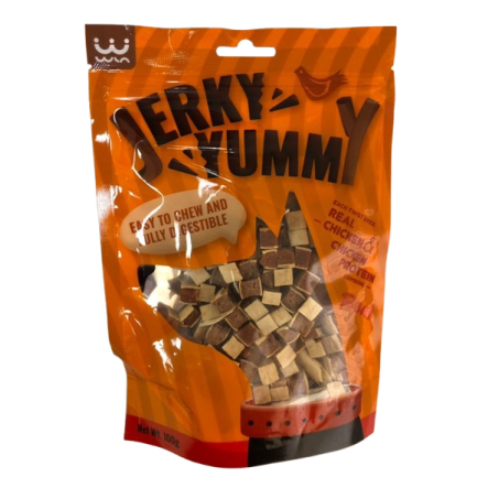 JERKY YUMMY, CHICKEN AND SUSHI CUBE /кубчета с пиле и риба/ 100 гр.