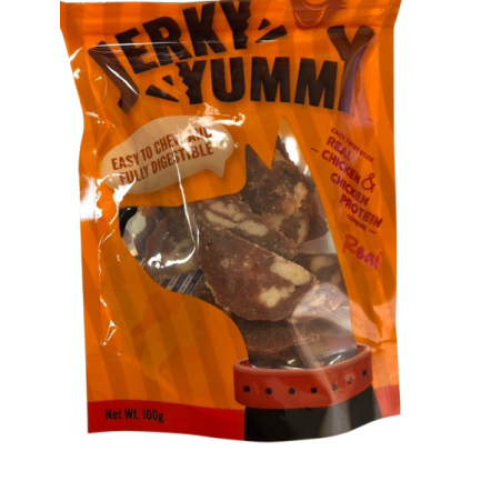 JERKY YUMMY, CHICKEN AND DUCK SLICE /саламчета с пиле и патешко/ 100 гр. 