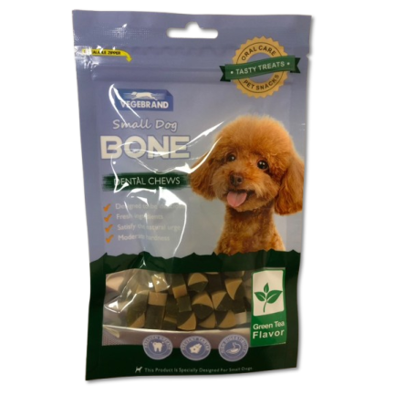 VEGEBRAND DENTAL CHEW GREEN TEA FLAVOR /дентални кубчета зелен чай/ 100 гр.  