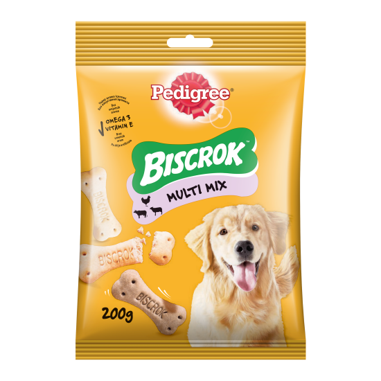 Pedigree Biscrok Бисквити микс плик 200 г. 