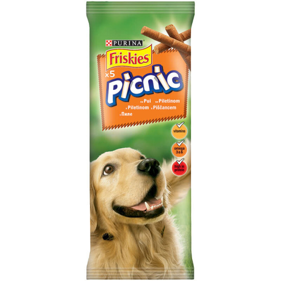 PURINA® FRISKIES® Dog Picnic  лакомство за кучета с различни вкусове 42 гр.