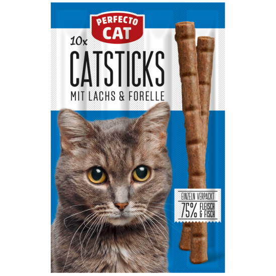 Perfecto Cat - саламени пръчки - различни вкусове10бр.