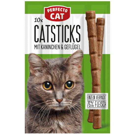 Perfecto Cat - саламени пръчки - различни вкусове10бр.