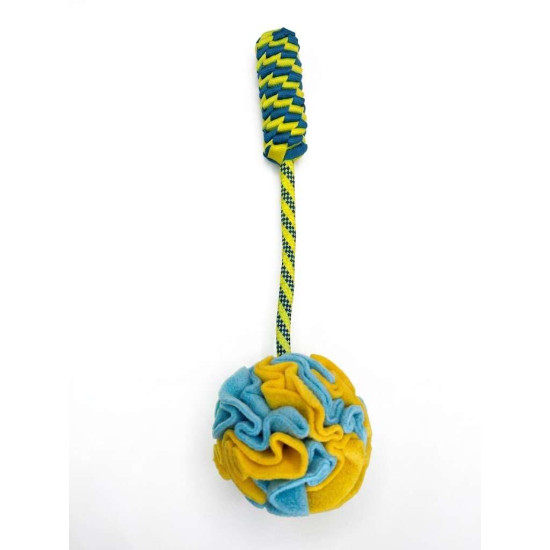 Играчка за куче - Въже с SNUFFLE топка 35 см Играчка за куче - Въже с SNUFFLE топка 35 см