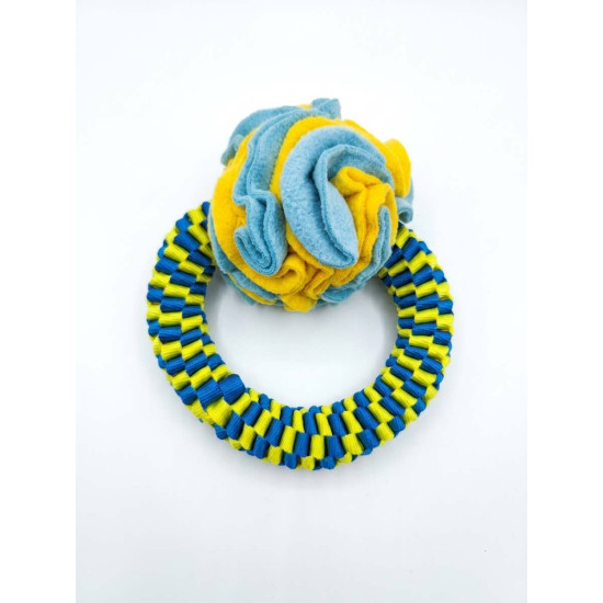 Играчка за куче - Ринг с SNUFFLE топка 23 см Играчка за куче - Ринг с SNUFFLE топка 23 см