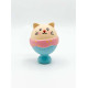 Играчка за куче - коте в чашка латекс 8 см