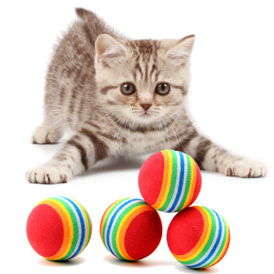 Играчка за котка леко топче Ф 3.5 см