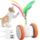 Играчка за коте - ПОДСКАЧАЩО КУБЧЕ, с перца със зарядно 6.5 см Играчка за коте - ПОДСКАЧАЩО КУБЧЕ, с перца със зарядно 6.5 см