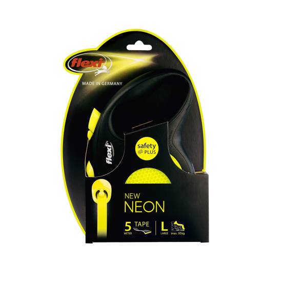 Flexi Neon S лента 5 метра до 15 кг