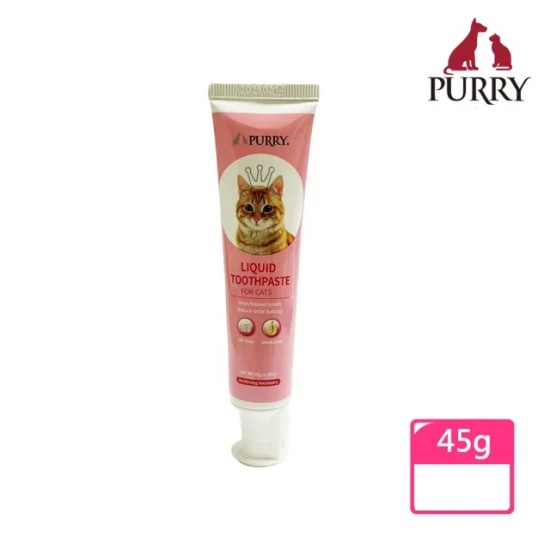 Паста за зъби PURRY с вкус на мляко, за КОТКИ, 45 гр. Паста за зъби PURRY с вкус на мляко, за КОТКИ, 45 гр.