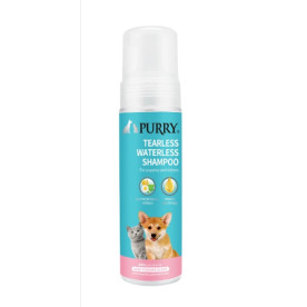 Пяна за сухо почистване PURRY, за бебета кучета и котки, БЕБЕШКА ПУДРА 200 мл 