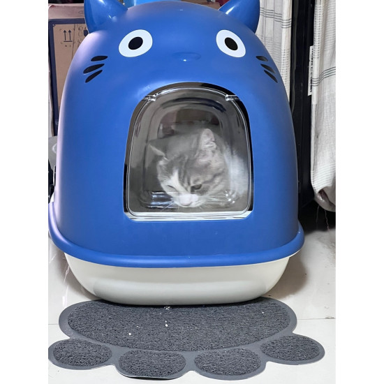 Съд за котешка тоалетна закрит КОТЕ, с лопатка, 55х42х42 см 