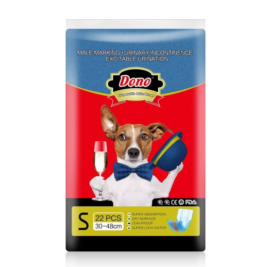 Памперс бандаж ЦВЕТЕН за мъжки кучета DONO