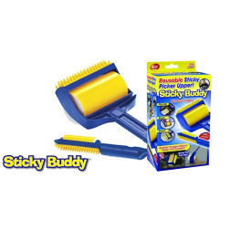 Sticky Buddy Комплект миещи ролки за обиране на косми 2 в 1 Sticky Buddy Комплект миещи ролки за обиране на косми 2 в 1