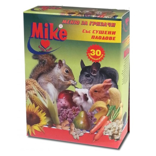 Майки гризачи 30-компонента+плодове 0.500 кг /храна за едри и дребни гризачи / Майки гризачи 30-компонента+плодове 0.500 кг /храна за едри и дребни гризачи /