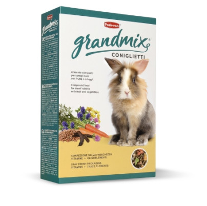 Padovan GRANDMIX храна за мини зайчета 850 гр Padovan GRANDMIX храна за мини зайчета 850 гр