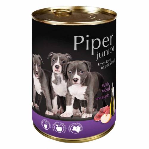 Piper Джуниър премиум консерва за кучета различни вкусове 400 гр